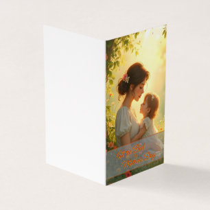 Tarjeta Amor de madre soltera en flor de luz