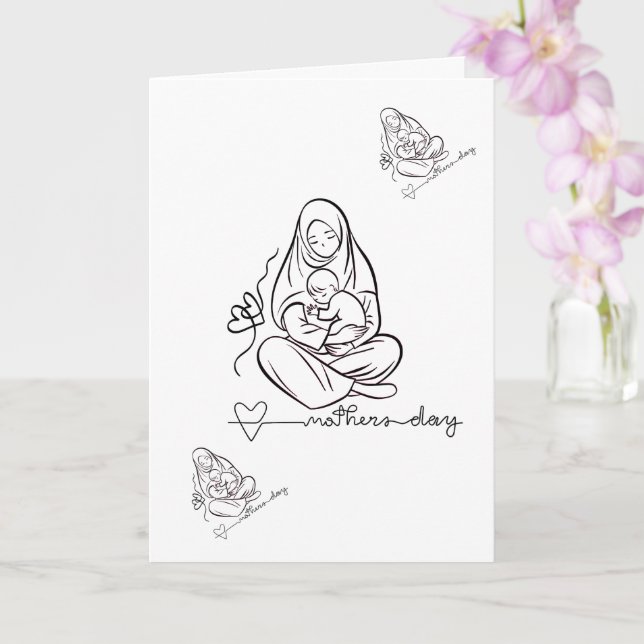 Tarjeta Amor de Mamá Diseño Hermoso (Orquídea)