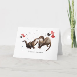 Tarjeta Amor de Nutria | Totalmente Enamorados Saludo Ador