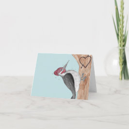 Tarjeta Amor de Pájaro Carpintero 