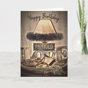 Tarjeta Amor de Paniolo del feliz cumpleaños