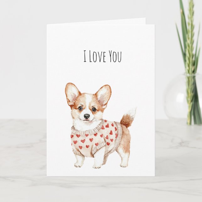 Tarjeta Amor de perro de crema dulce (Anverso)