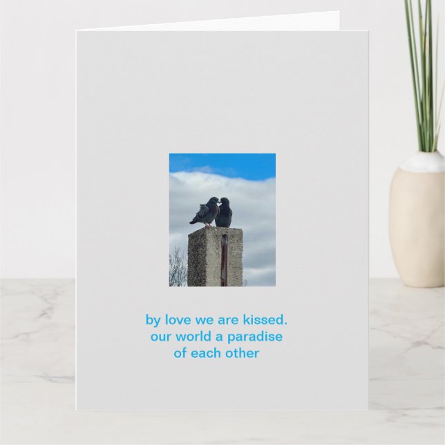 Tarjeta amor de pichón (Anverso)