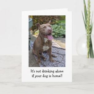 Tarjeta Amor de Pitbull Divertido