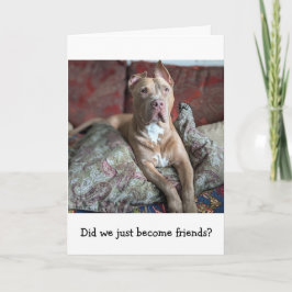 Tarjeta Amor de Pitbull Pensando en Ti