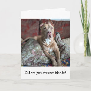 Tarjeta Amor de Pitbull Pensando en Ti