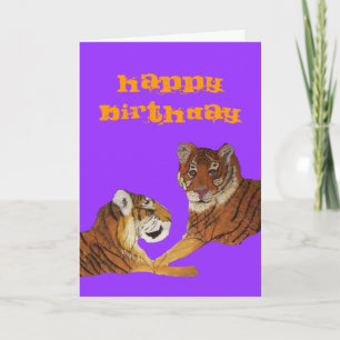 Tarjeta Amor de Purrfect del tigre