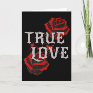 Tarjeta Amor de Rosa Gótica Punk Música de Rock Estudianti
