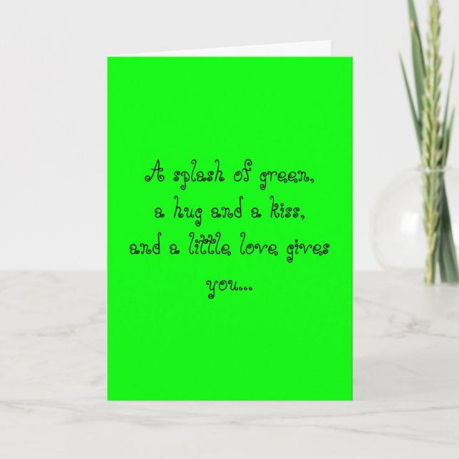 Tarjeta Amor de San Patricio (Anverso)