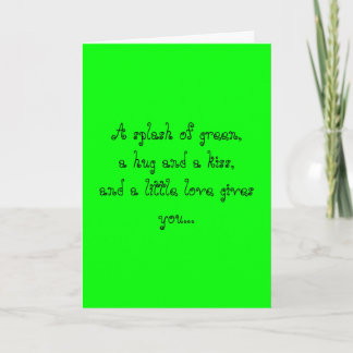 Tarjeta Amor de San Patricio