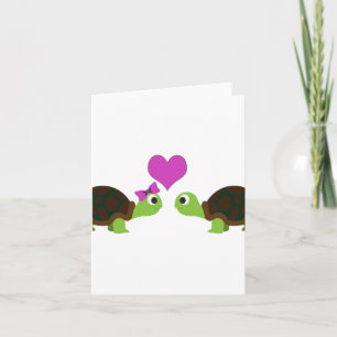 Tarjeta Amor de Tortugas
