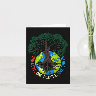 Tarjeta Amor del árbol de la paz - Protección ambiental Ti
