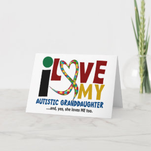 Tarjeta Amor del AUTISMO I mi nieta autística 2