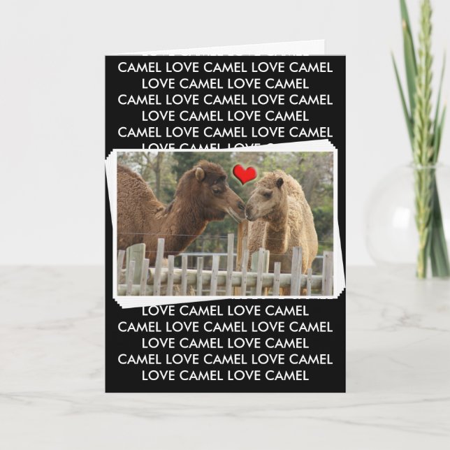 Tarjeta AMOR del camello - NINGUNOS LÍMITES (Anverso)