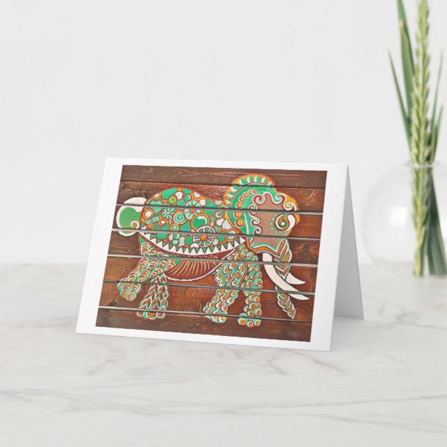 Tarjeta Amor del elefante (Anverso)