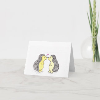 Tarjeta Amor del erizo