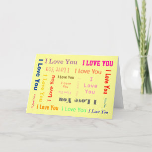 Tarjeta Amor del Personalizable-YO QUe usted carda