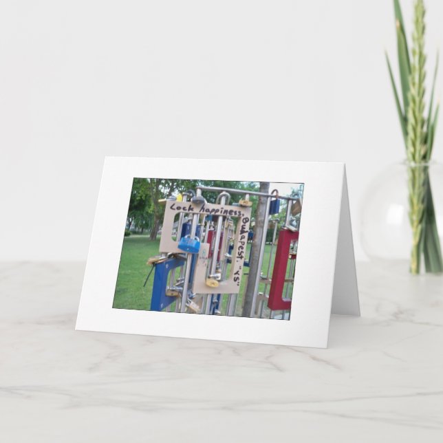 Tarjeta amor en el notecard de Budapest (Anverso)