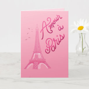 Tarjeta Amor en París - Amor en París Idioma Francés