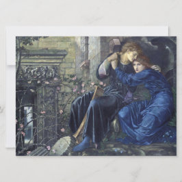 Tarjeta Amor entre las ruinas (de Edward Burne-Jones)