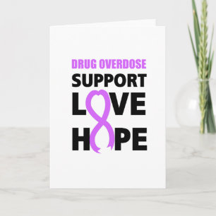 Tarjeta Amor Esperanza Apoyo a la sobredosis de drogas Con