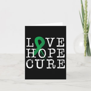 Tarjeta Amor Esperanza Cura Gallvejiga Conciencia sobre el