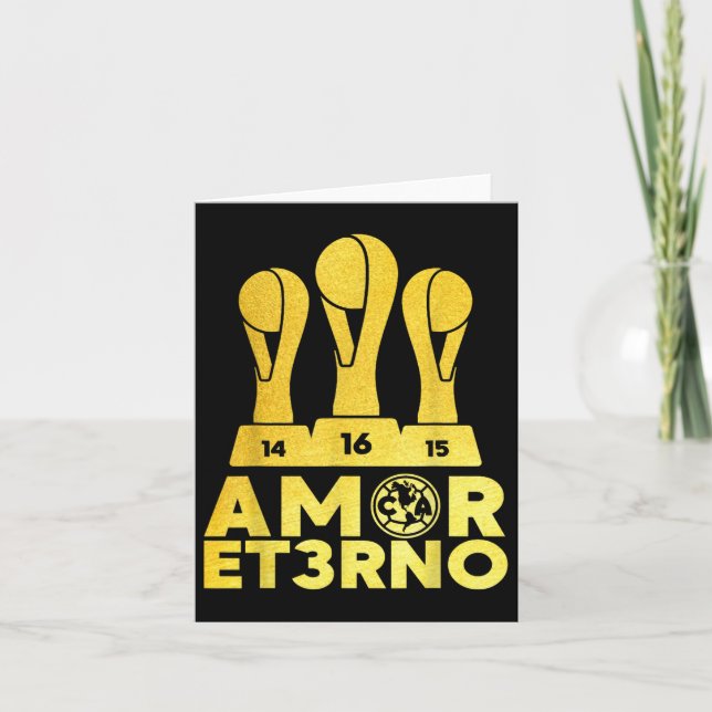 Tarjeta Amor Et3rno America Tricampeon (Anverso)