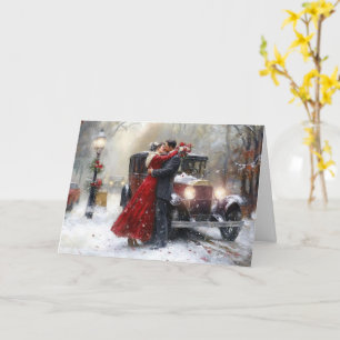 Tarjeta Amor eterno en El día de San Valentín de invierno