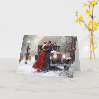 Tarjeta Amor eterno en El día de San Valentín de invierno