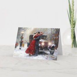 Tarjeta Amor eterno en El día de San Valentín de invierno