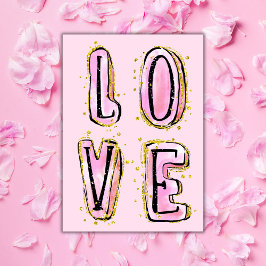 Tarjeta AMOR Feliz Día de San Valentín