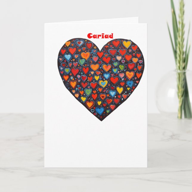 Tarjeta Amor - galés (Anverso)