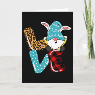 Tarjeta Amor Gnomo Pascua Leopardo Cuadros Amor Gnomo Pasc