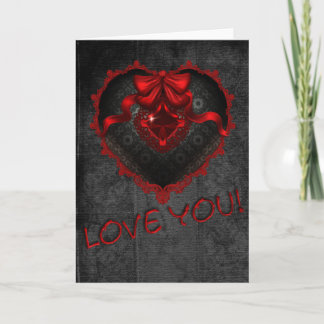 Tarjeta Amor gótico