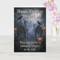 Amor Gótico Eterno Romántico Oscuro Cumpleaños Cue