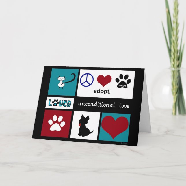 Tarjeta Amor incondicional (Anverso)