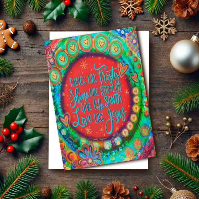 Tarjeta Amor inspirador como Jesús cita la inespiritualida (Subido por el creador)