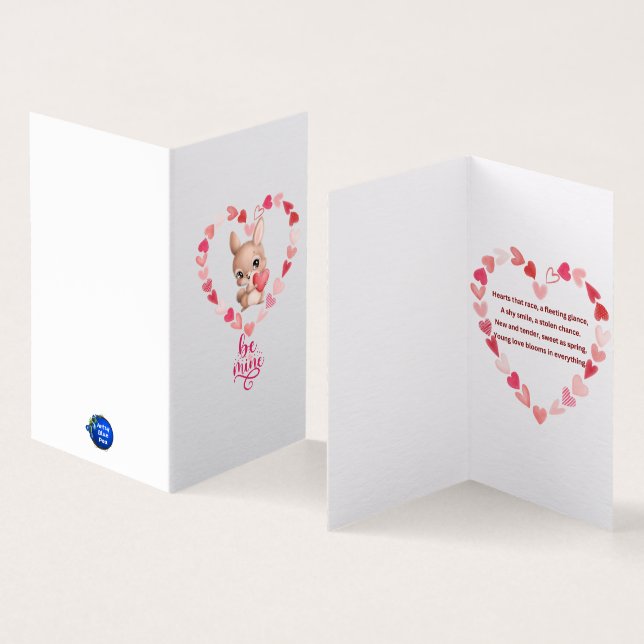 Tarjeta Amor joven (Interior y exterior)