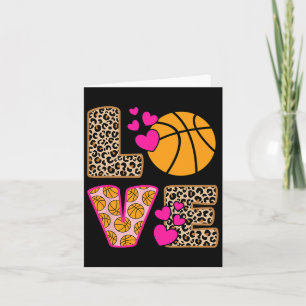 Tarjeta Amor lindo Bysketbyll Leopard Mujeres Chicas de pu