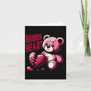 Tarjeta Amor Loco Dolor Corazón Roto Oso de Dolor San Vale