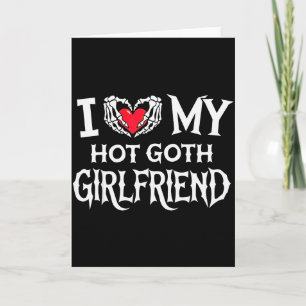 Tarjeta Amor Mi Caliente Novia Gótica Mano De Esqueleto Co