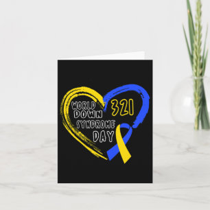 Tarjeta Amor Mundo Down Síndrome Awareness Day Love