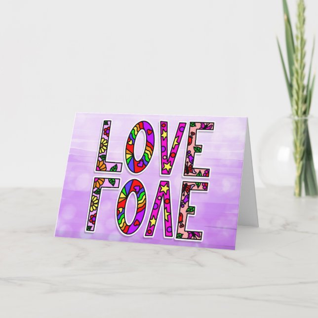 Tarjeta Amor | No hay Palabras para Cuánto Te Amo  (Anverso)