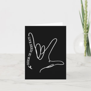 Tarjeta Amor No Necesita Palabra ASL Conciencia Autismo SP