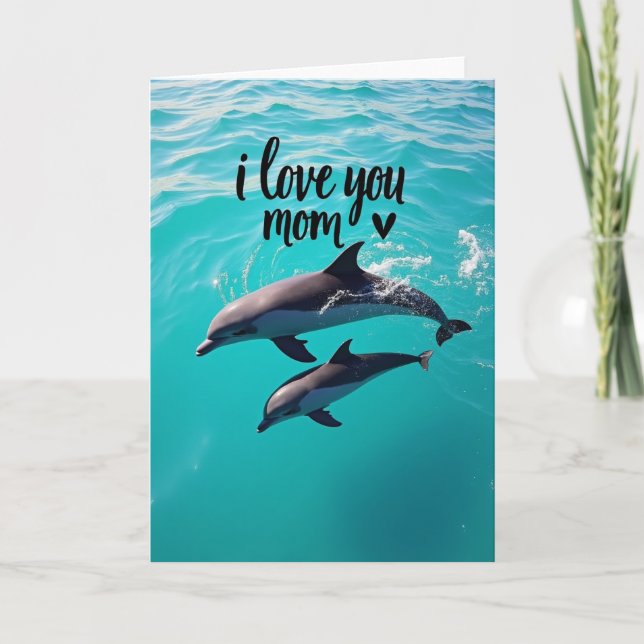 Tarjeta Amor Oceánico para Mamá (Anverso)