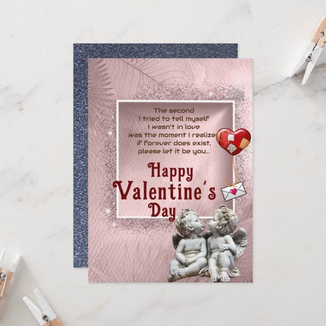 Tarjeta Amor para siempre (Anverso/Reverso In Situ)