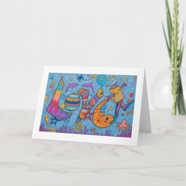 Tarjeta "Amor" por Cindy Higby (Anverso)