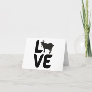 Tarjeta Amor por la cabra como O BLANK