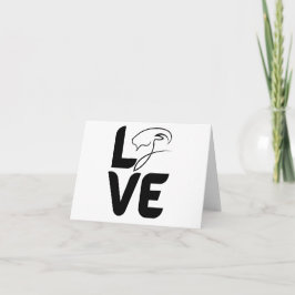 Tarjeta Amor por la cabra como O BLANK