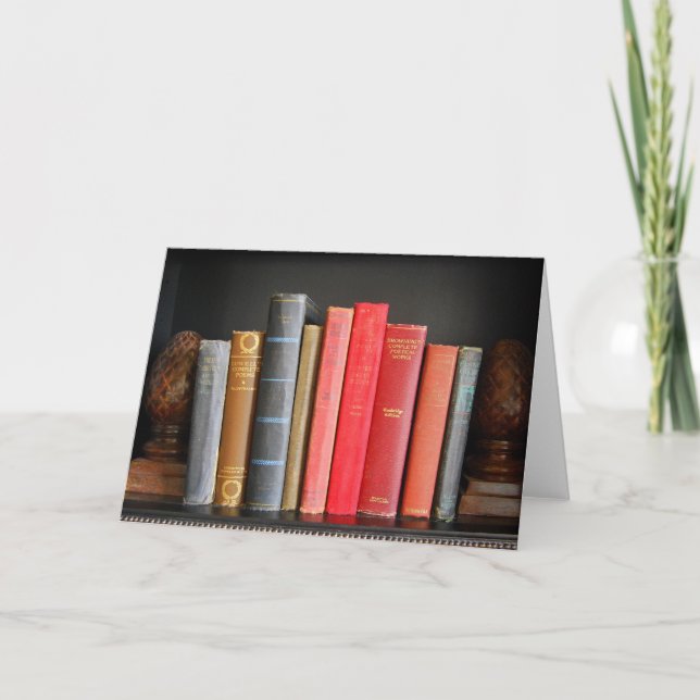 Tarjeta Amor por los libros clásicos (Anverso)